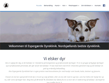 Tablet Screenshot of espergaerdedyreklinik.dk